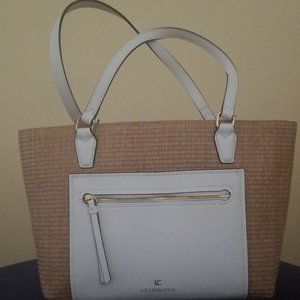 Liz Claiborne Tote Bag - White & Tan